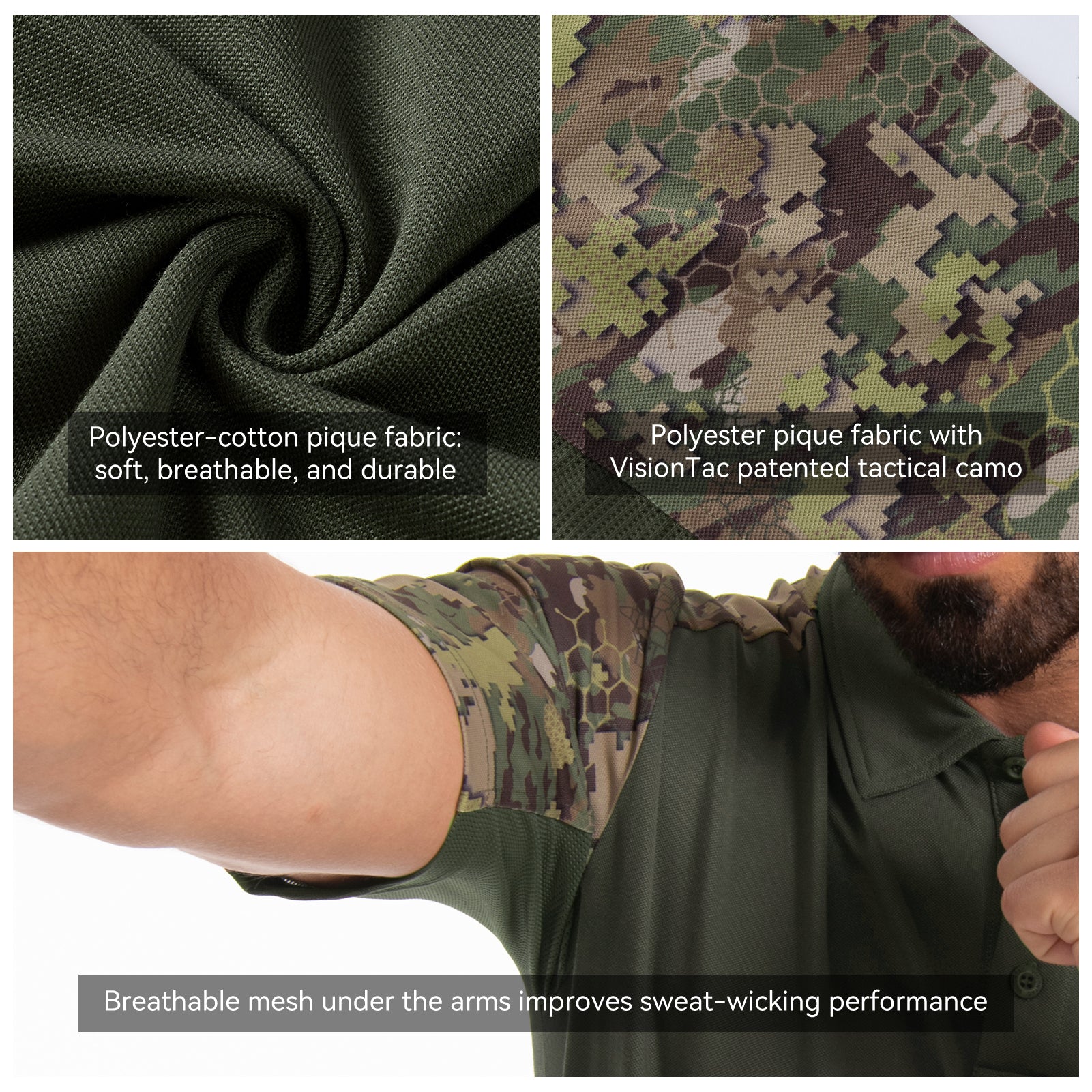 Tactical Polo Shirts Short Sleeve Performance Shirt