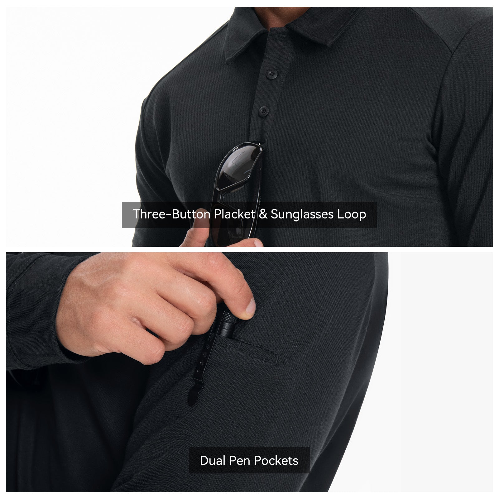 Tactical Polo Shirts Long Sleeve Performance Shirt