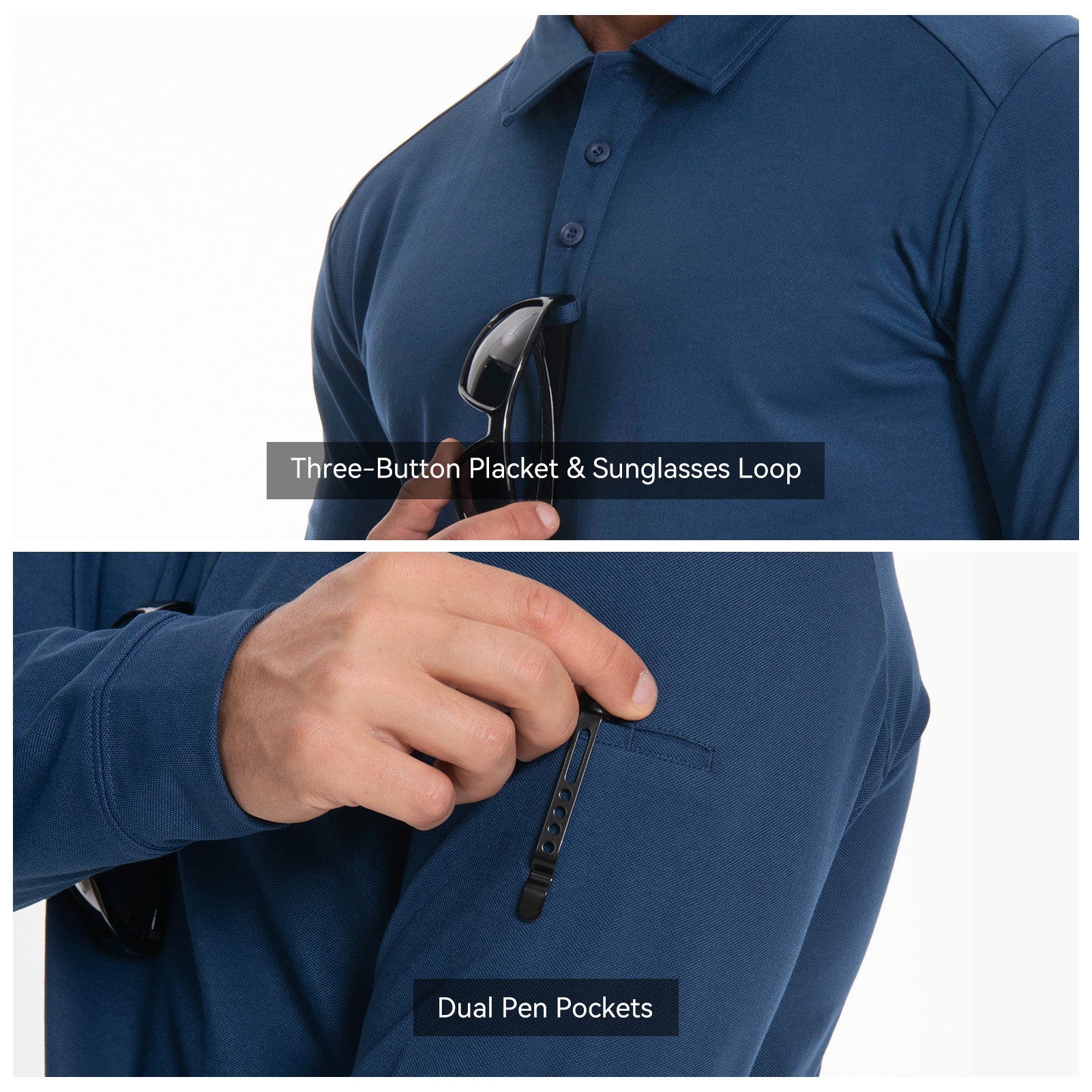 Tactical Polo Shirts Long Sleeve Performance Shirt