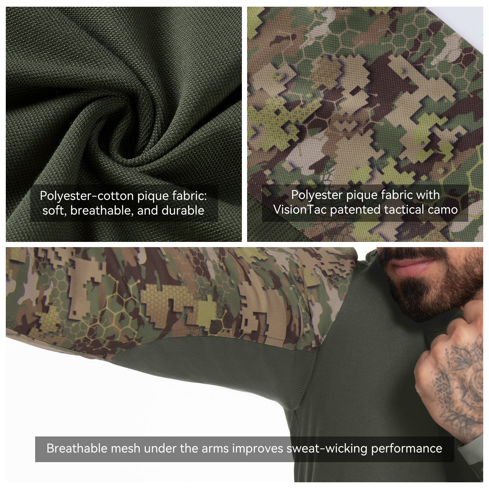 Tactical Polo Shirts Long Sleeve Performance Shirt