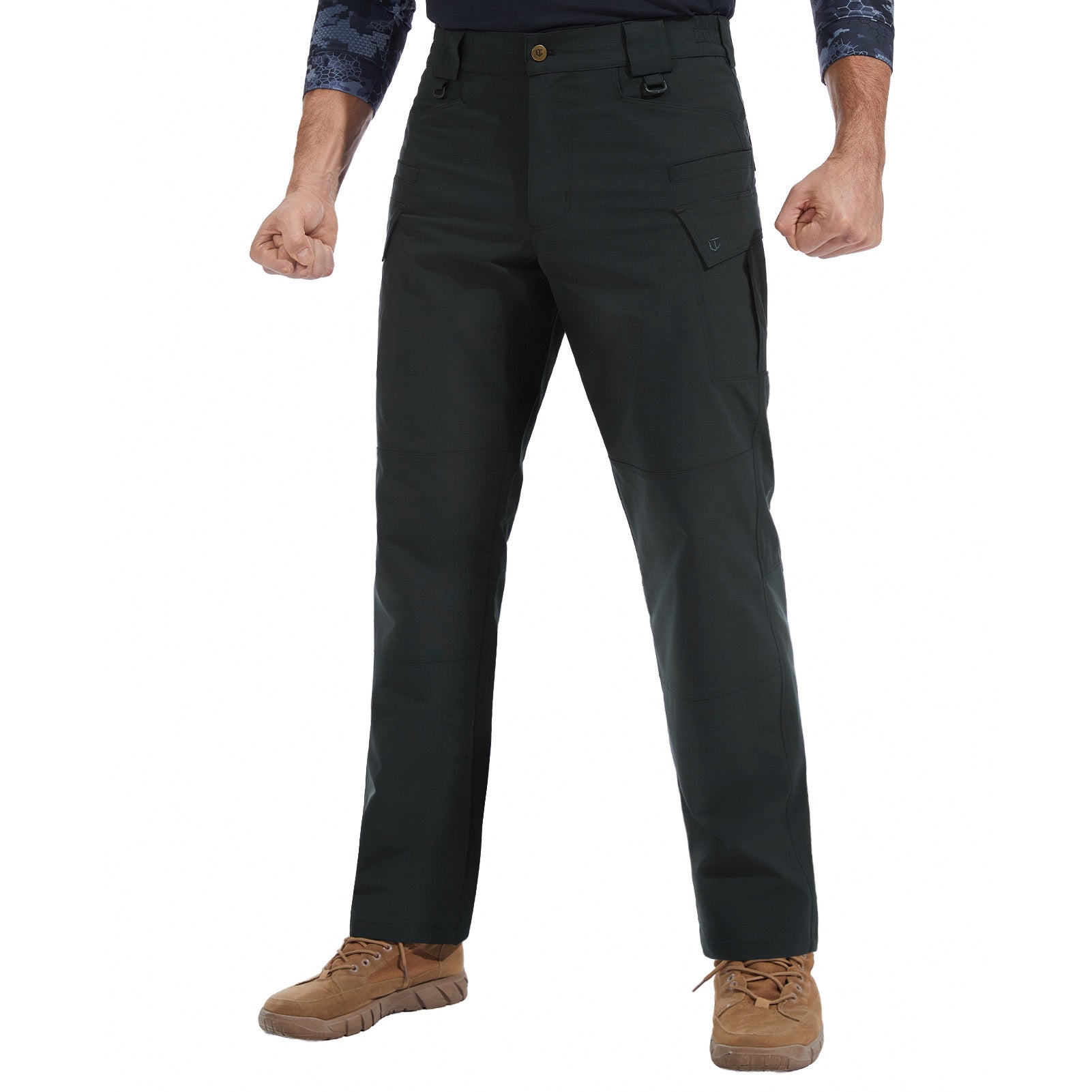 Mens tactical pants black #color_black