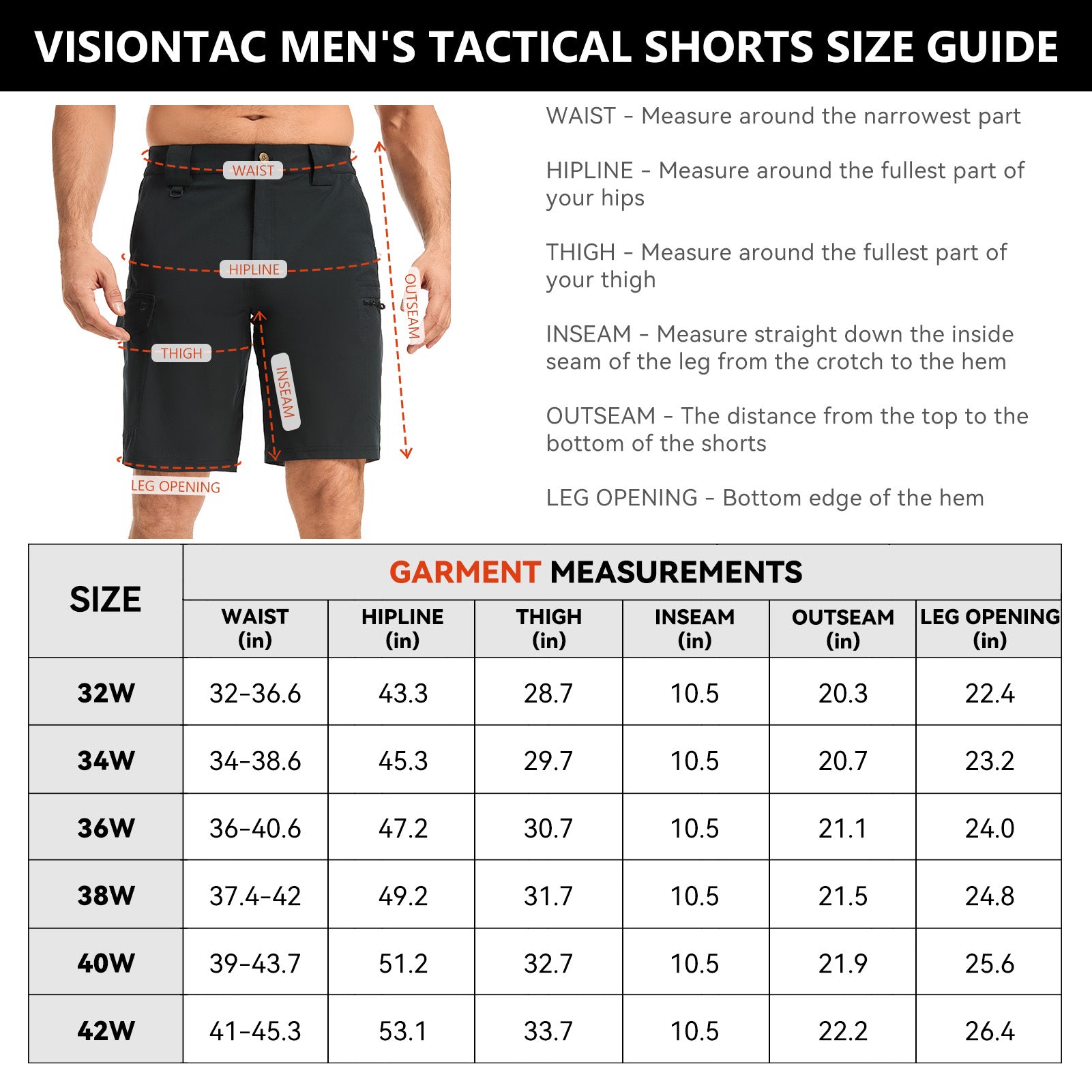 Men 10.5" Ripstop Tactical Shorts