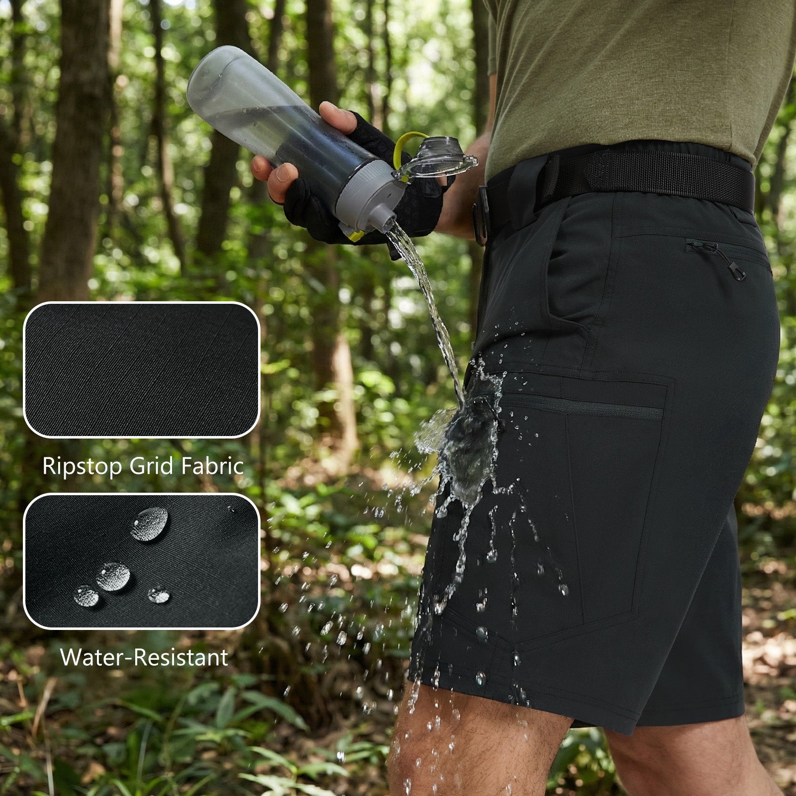 Men 10.5" Ripstop Tactical Shorts