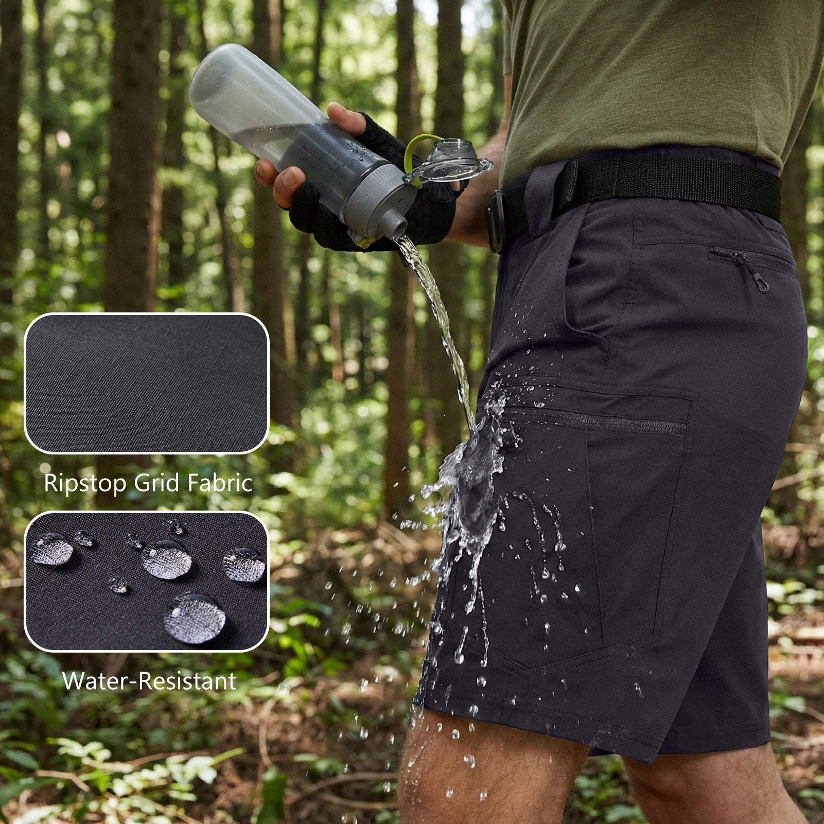 Men 10.5" Ripstop Tactical Shorts