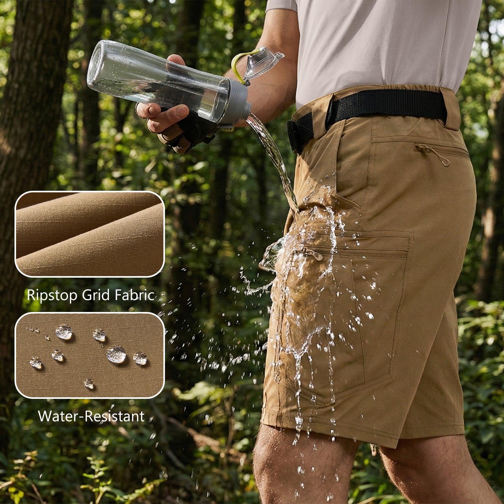 Men 10.5" Ripstop Tactical Shorts