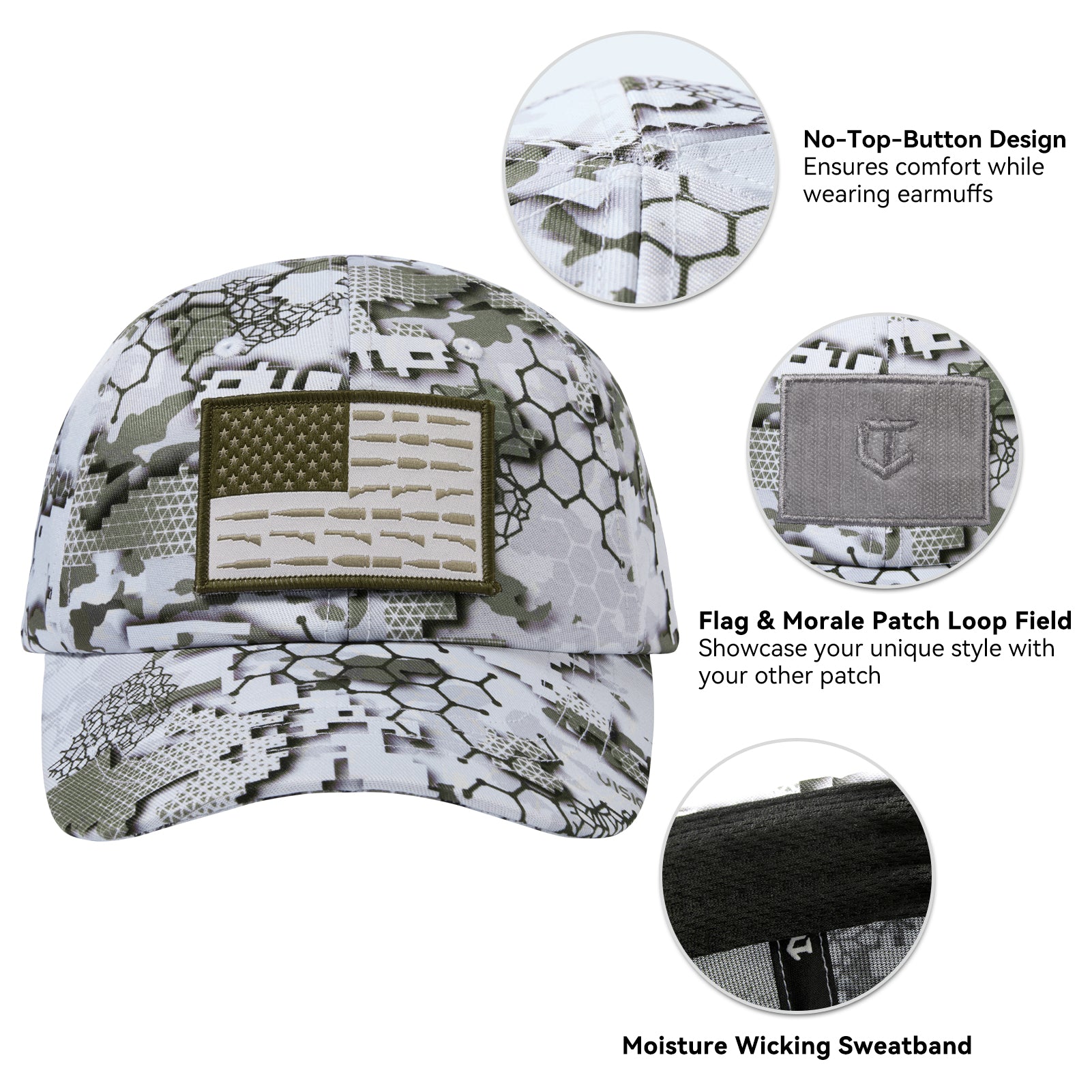 Tactical Hat with Flag Patch