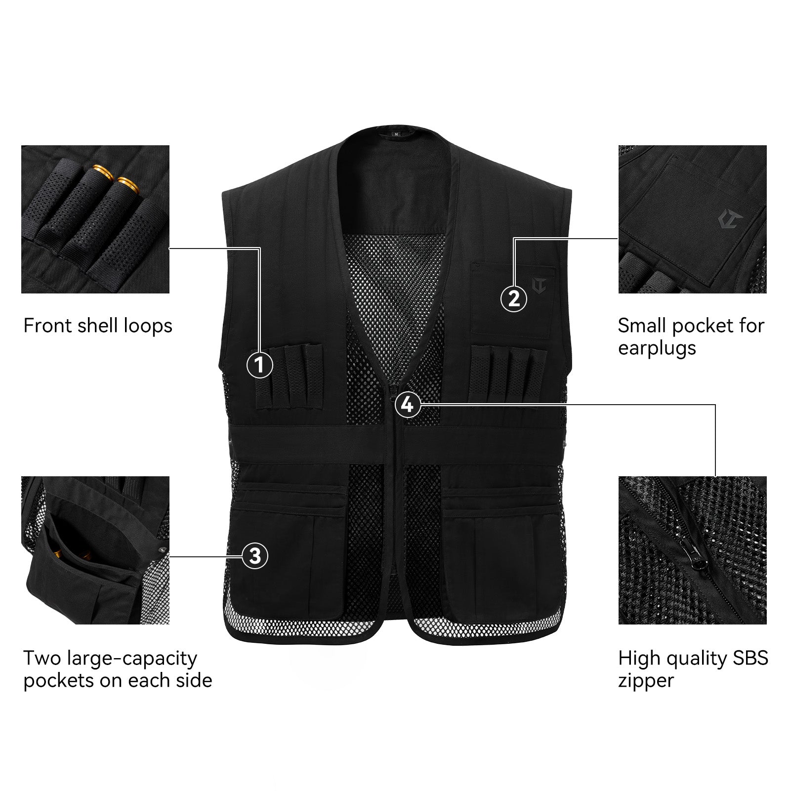 Unisex Tactical Shooting Range Vest