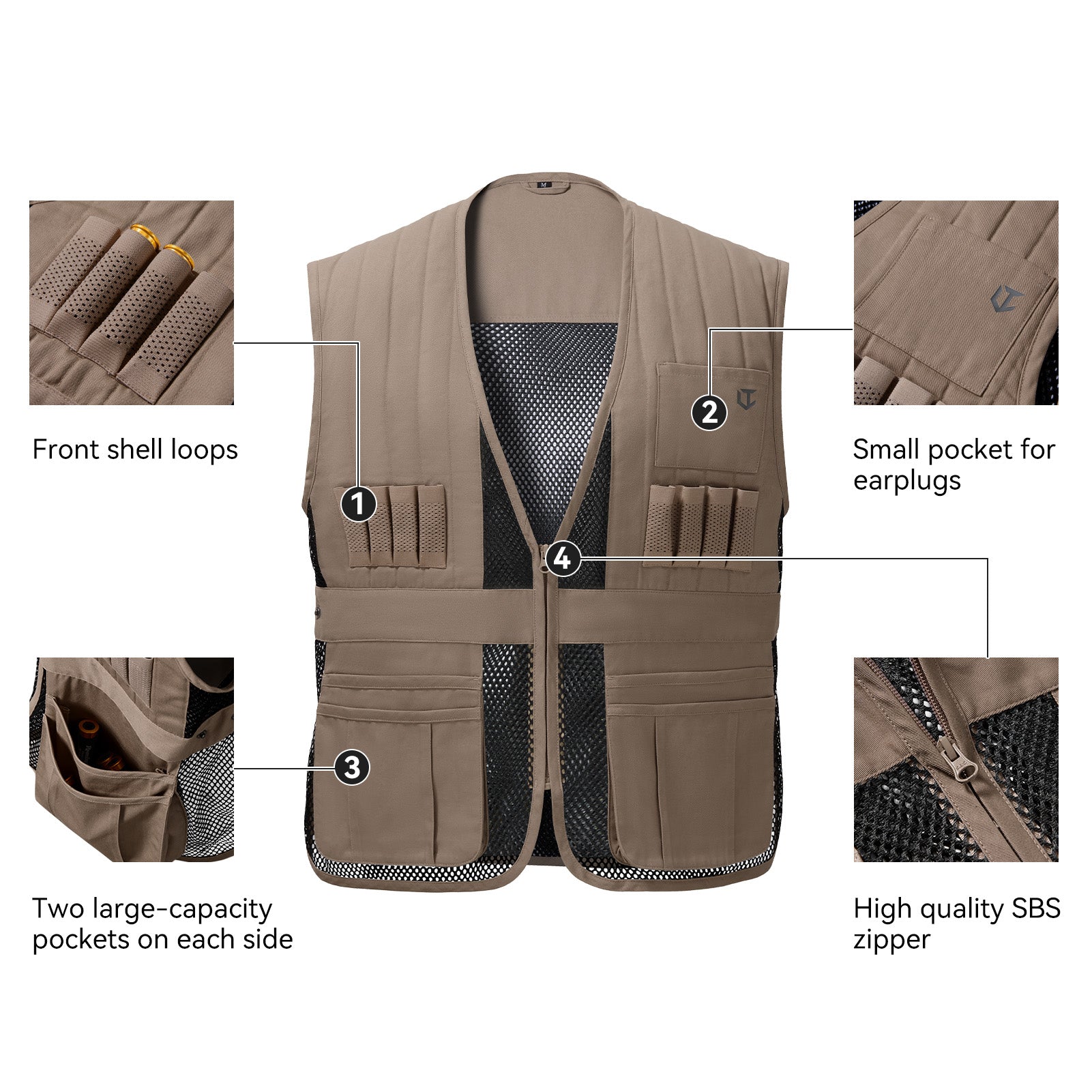 Unisex Tactical Shooting Range Vest