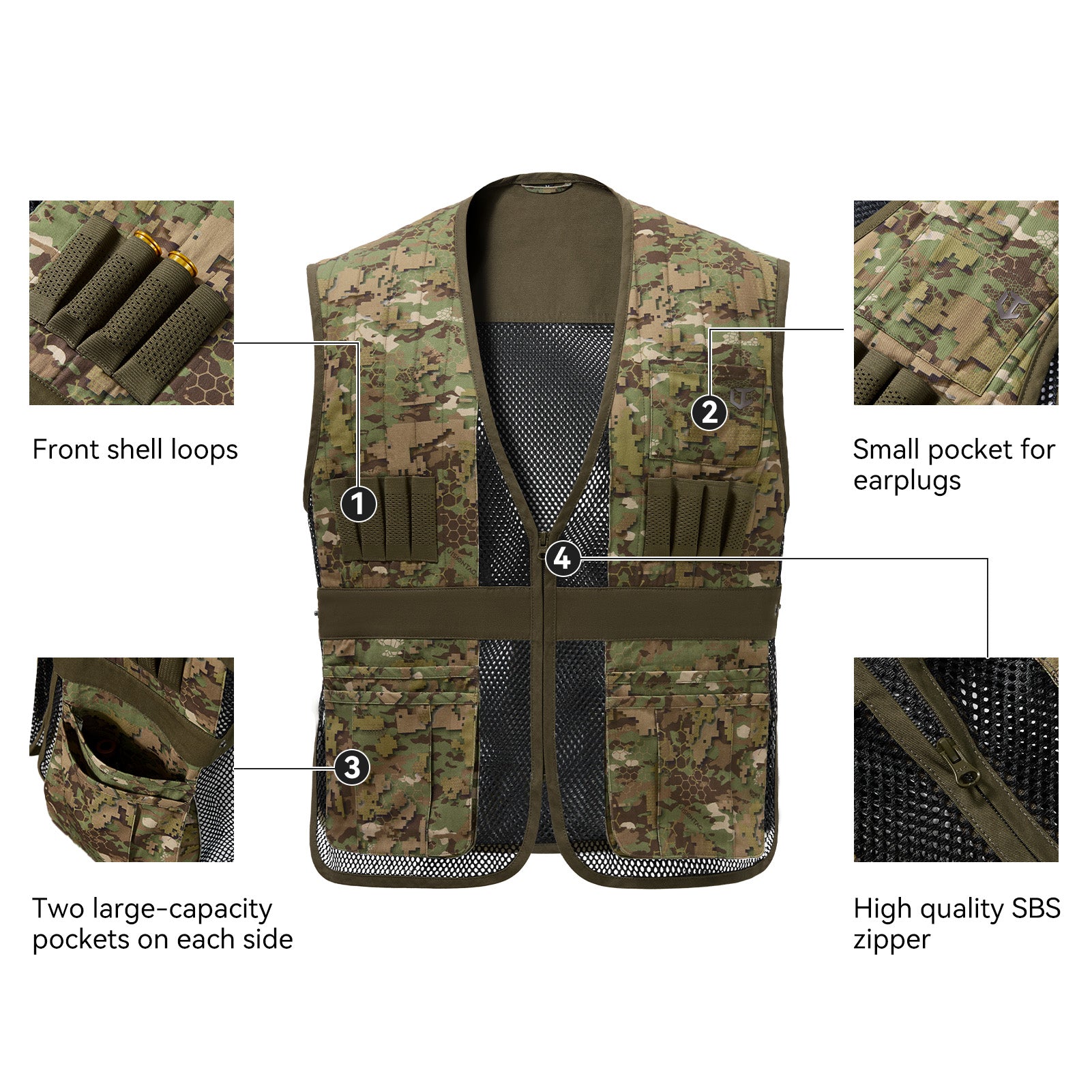 Unisex Tactical Shooting Range Vest
