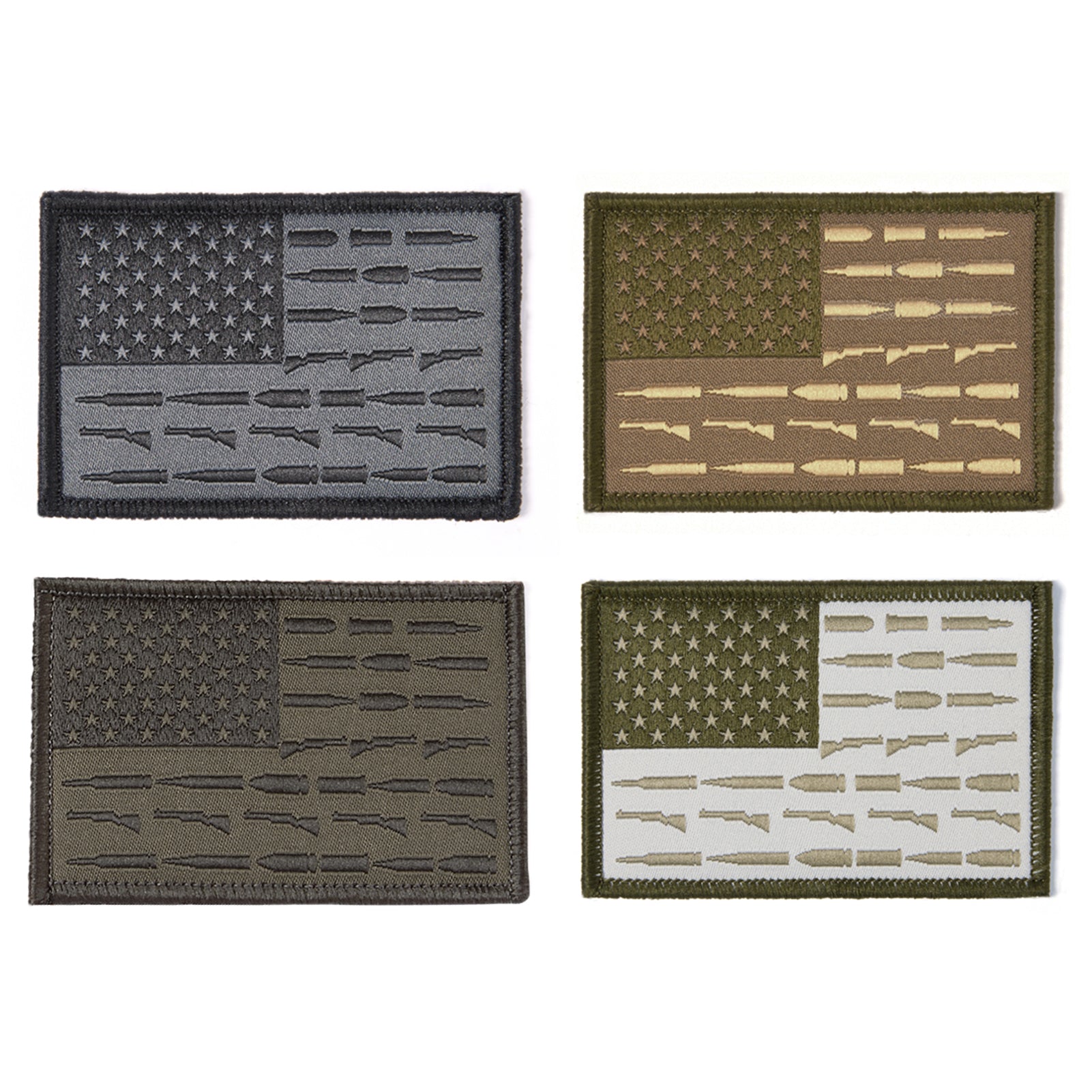 4 Pcs Tactical Patches Flag Patch