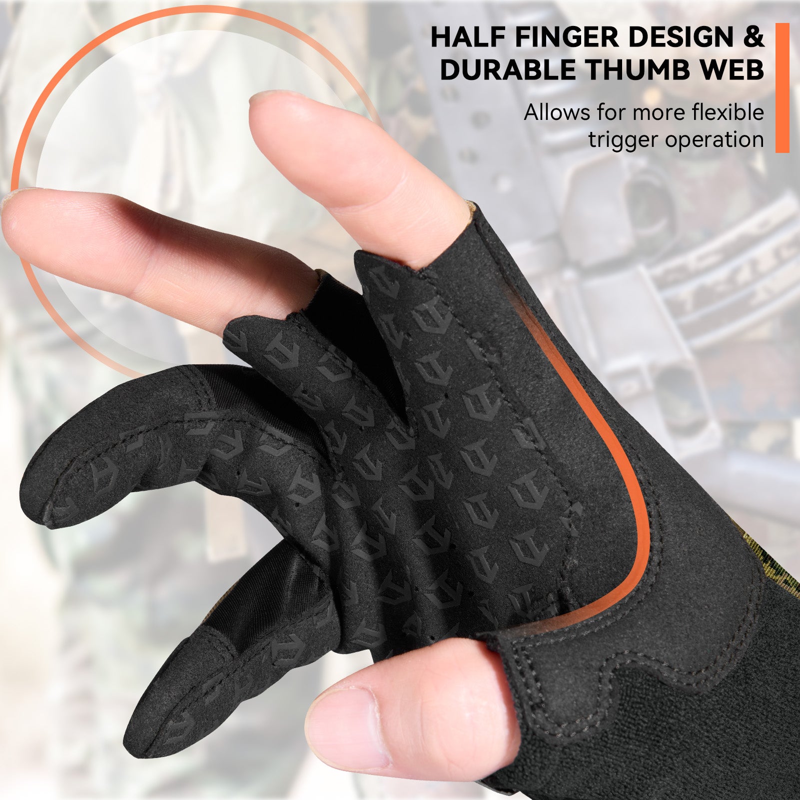Utility Tactical Half Finger Gloves