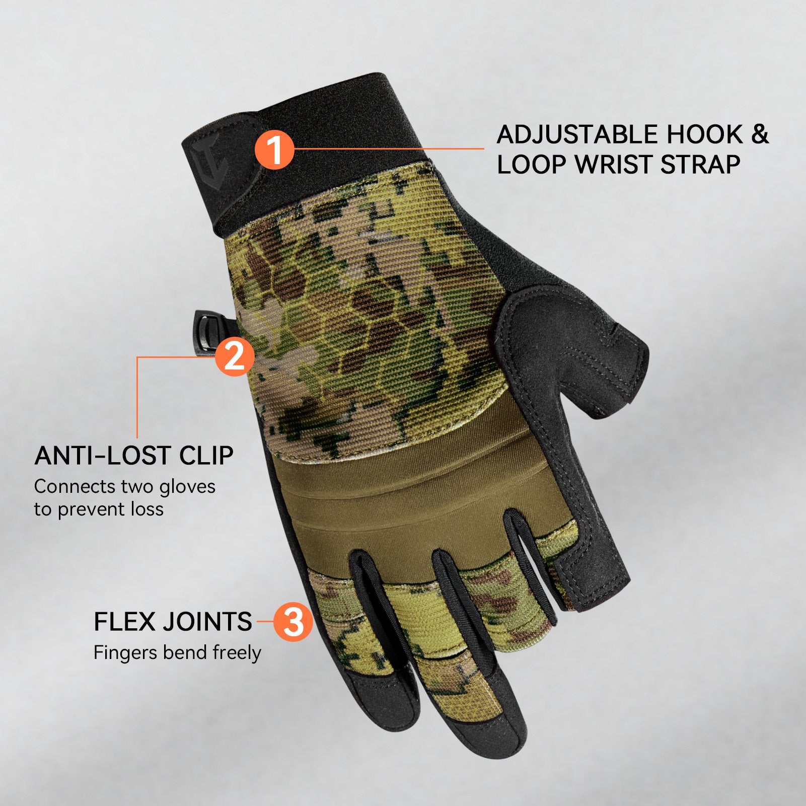 Utility Tactical Half Finger Gloves