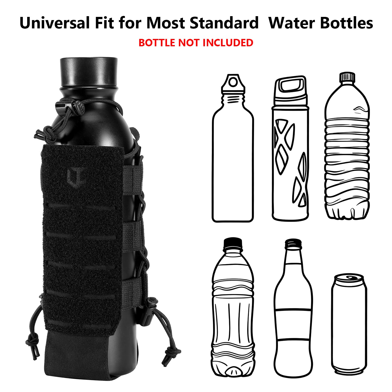 Tactical MOLLE Pouch Water Bottle