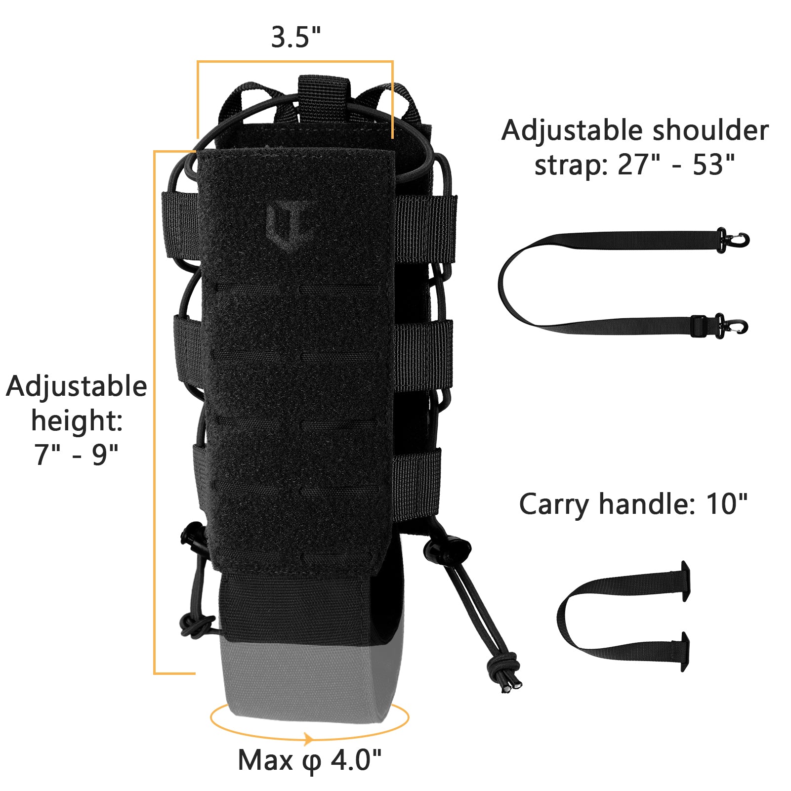Tactical MOLLE Pouch Water Bottle