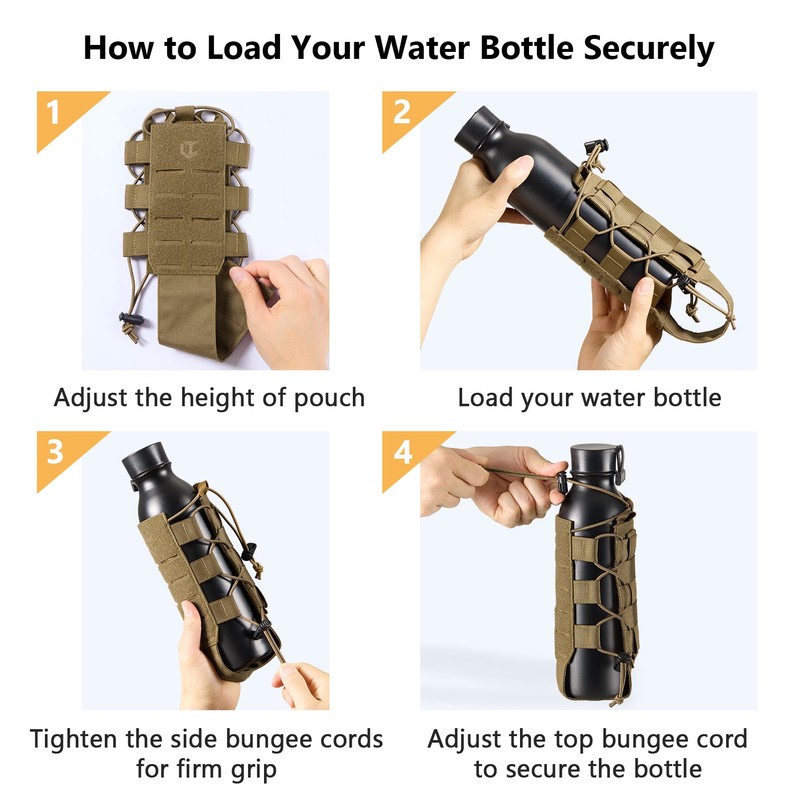 Tactical MOLLE Pouch Water Bottle