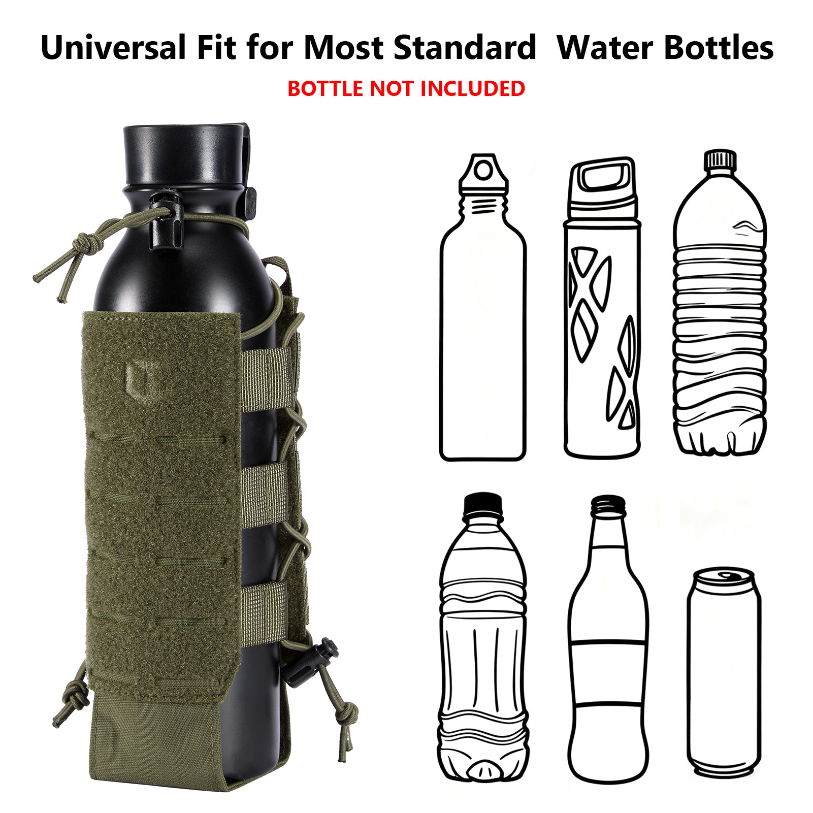 Tactical MOLLE Pouch Water Bottle