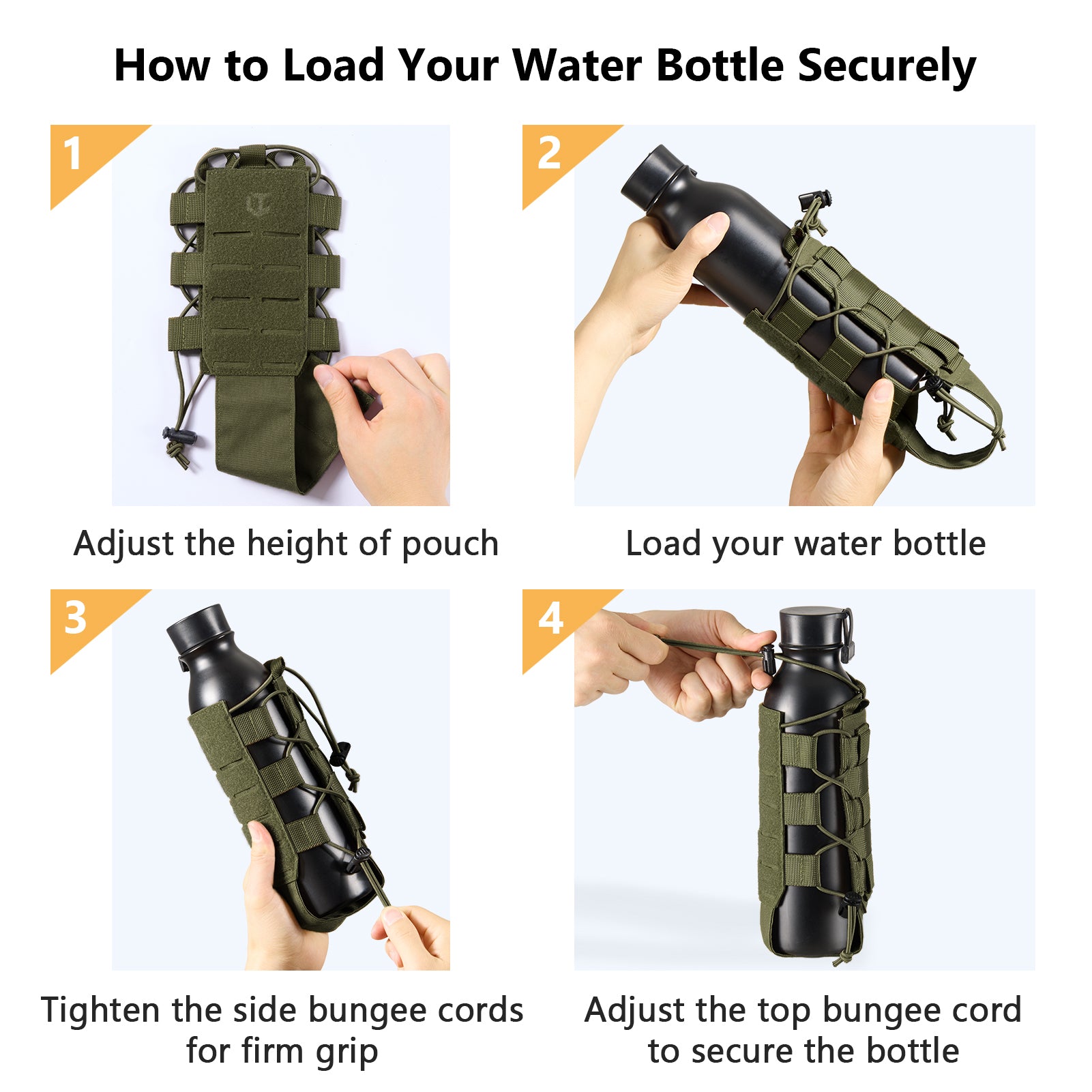 Tactical MOLLE Pouch Water Bottle