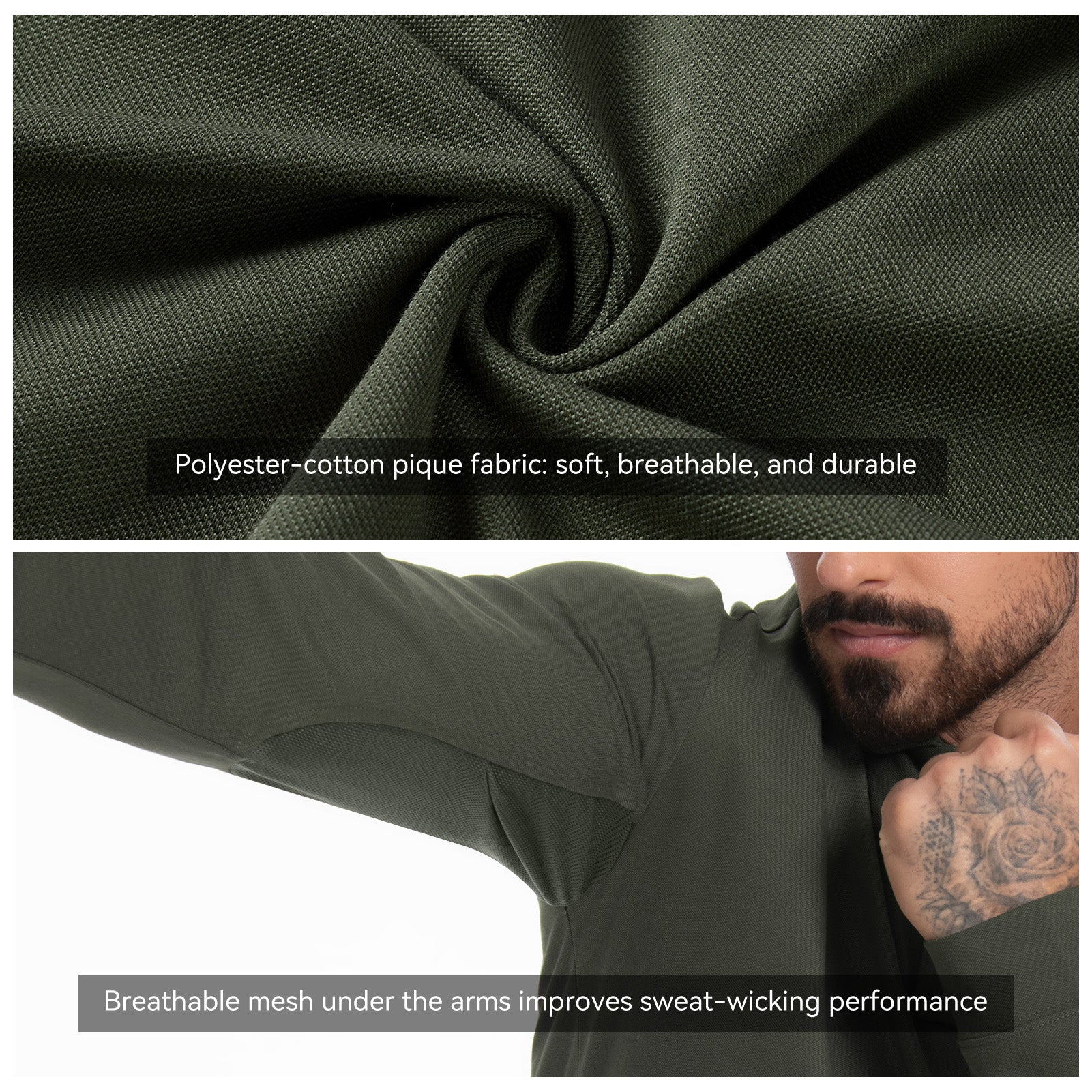 Tactical Polo Shirts Long Sleeve Performance Shirt