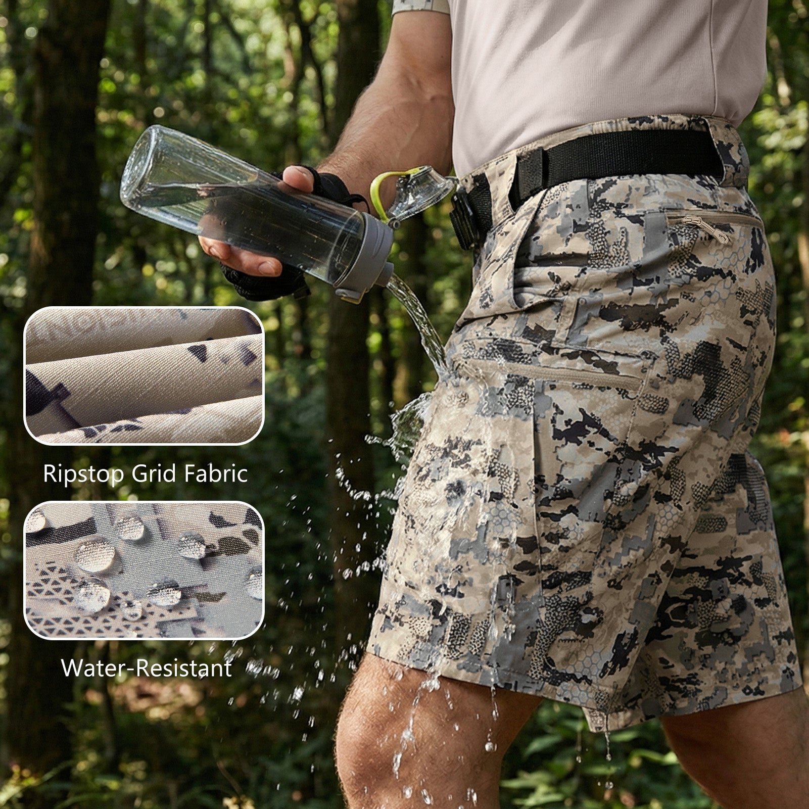 Men 10.5" Ripstop Tactical Shorts