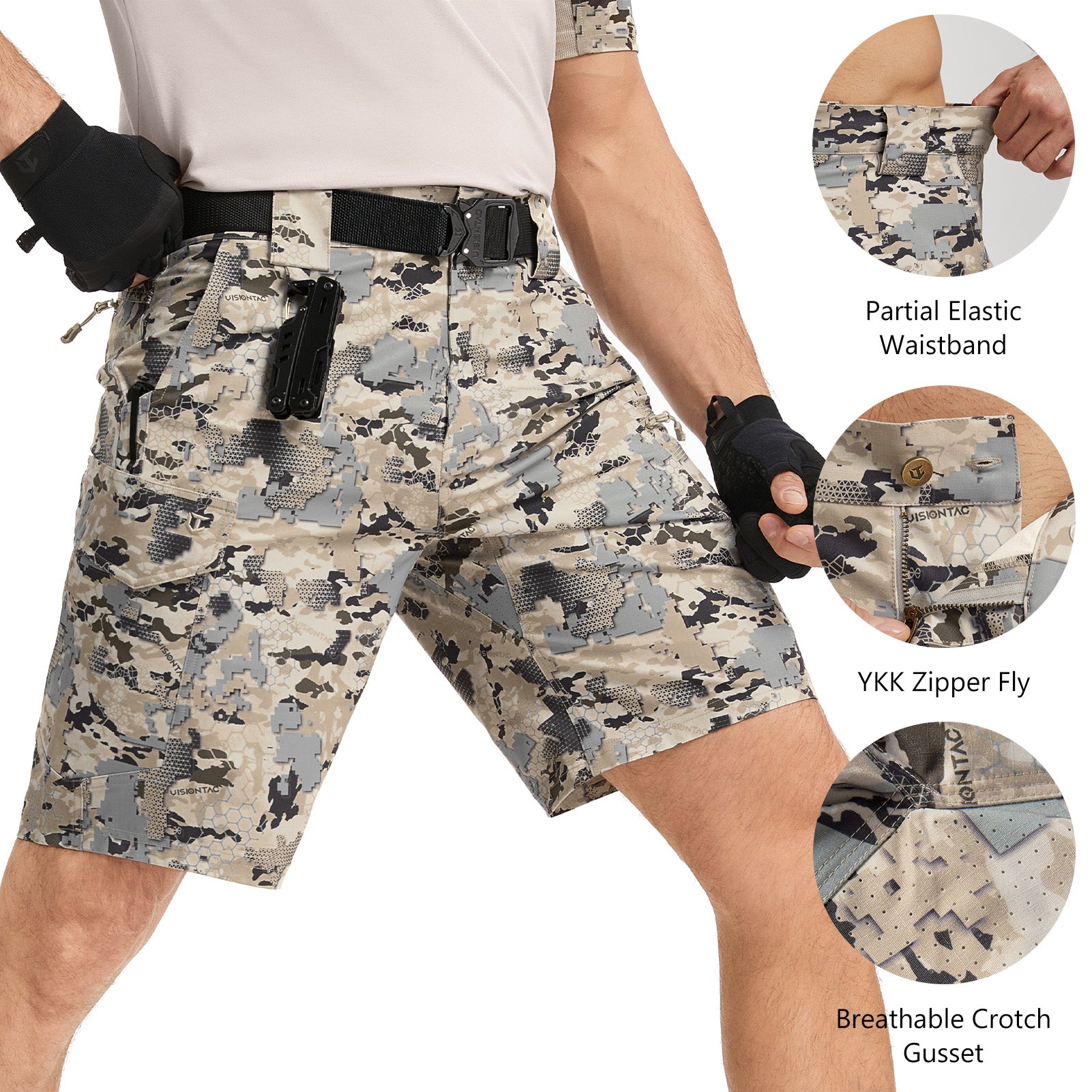 Men 10.5" Ripstop Tactical Shorts