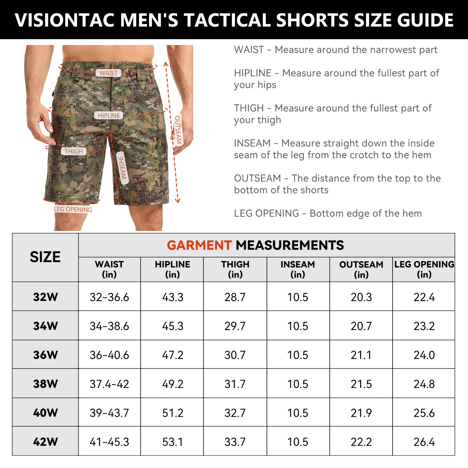 Men 10.5" Ripstop Tactical Shorts