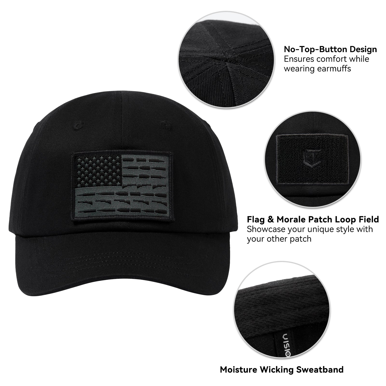 Tactical Hat with Flag Patch