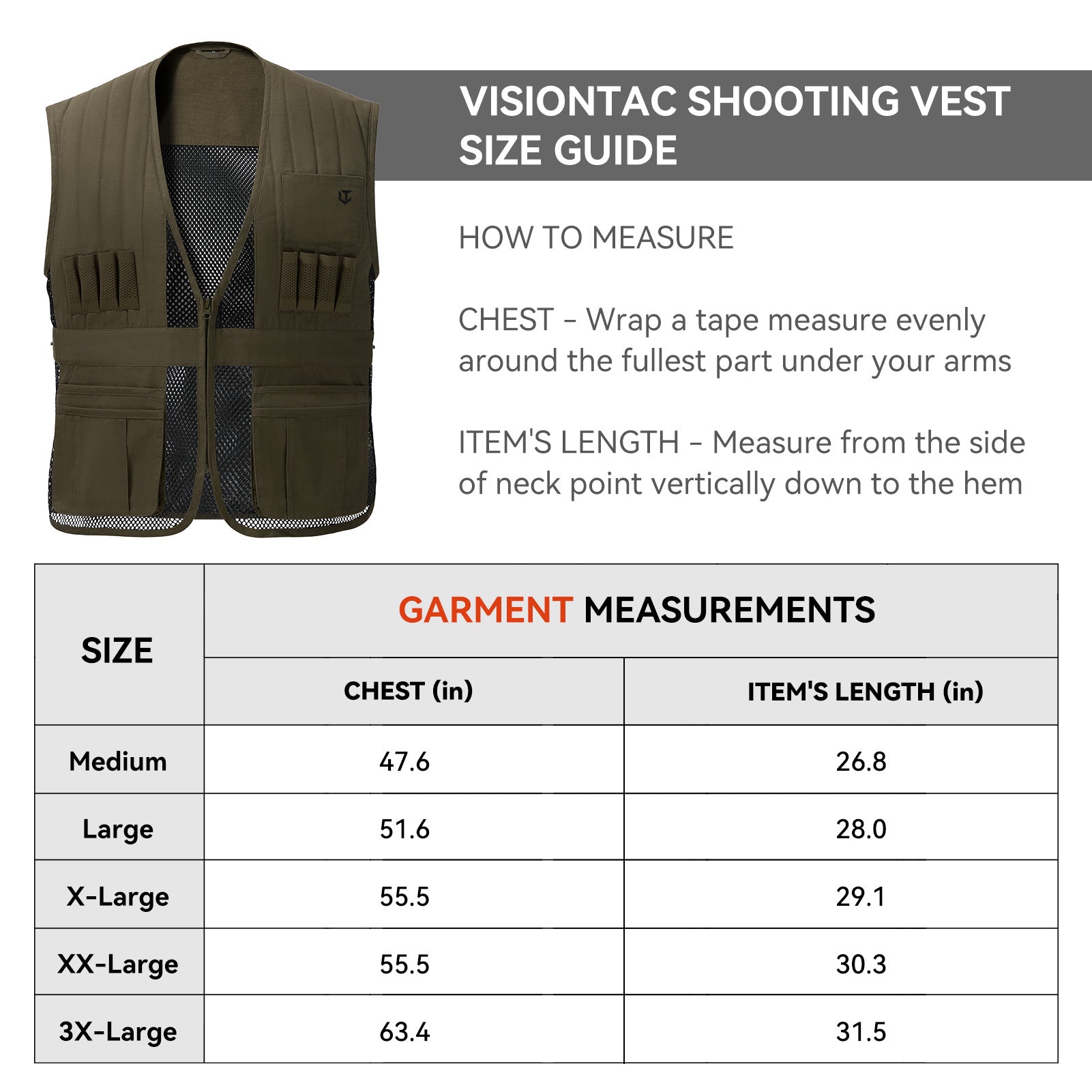 Unisex Tactical Shooting Range Vest