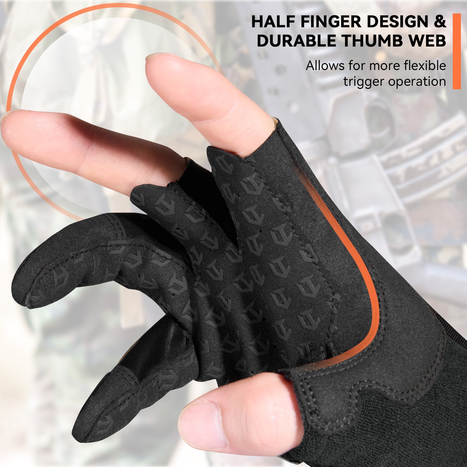 Utility Tactical Half Finger Gloves
