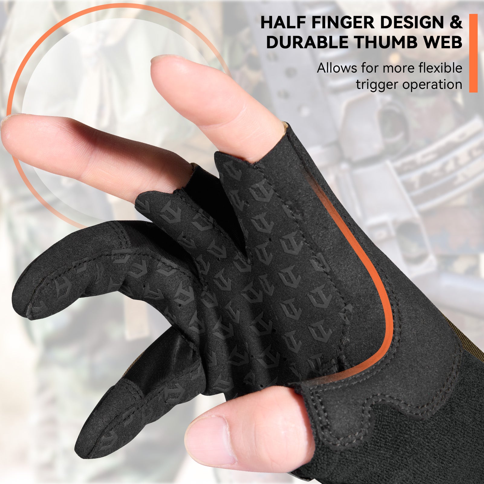 Utility Tactical Half Finger Gloves