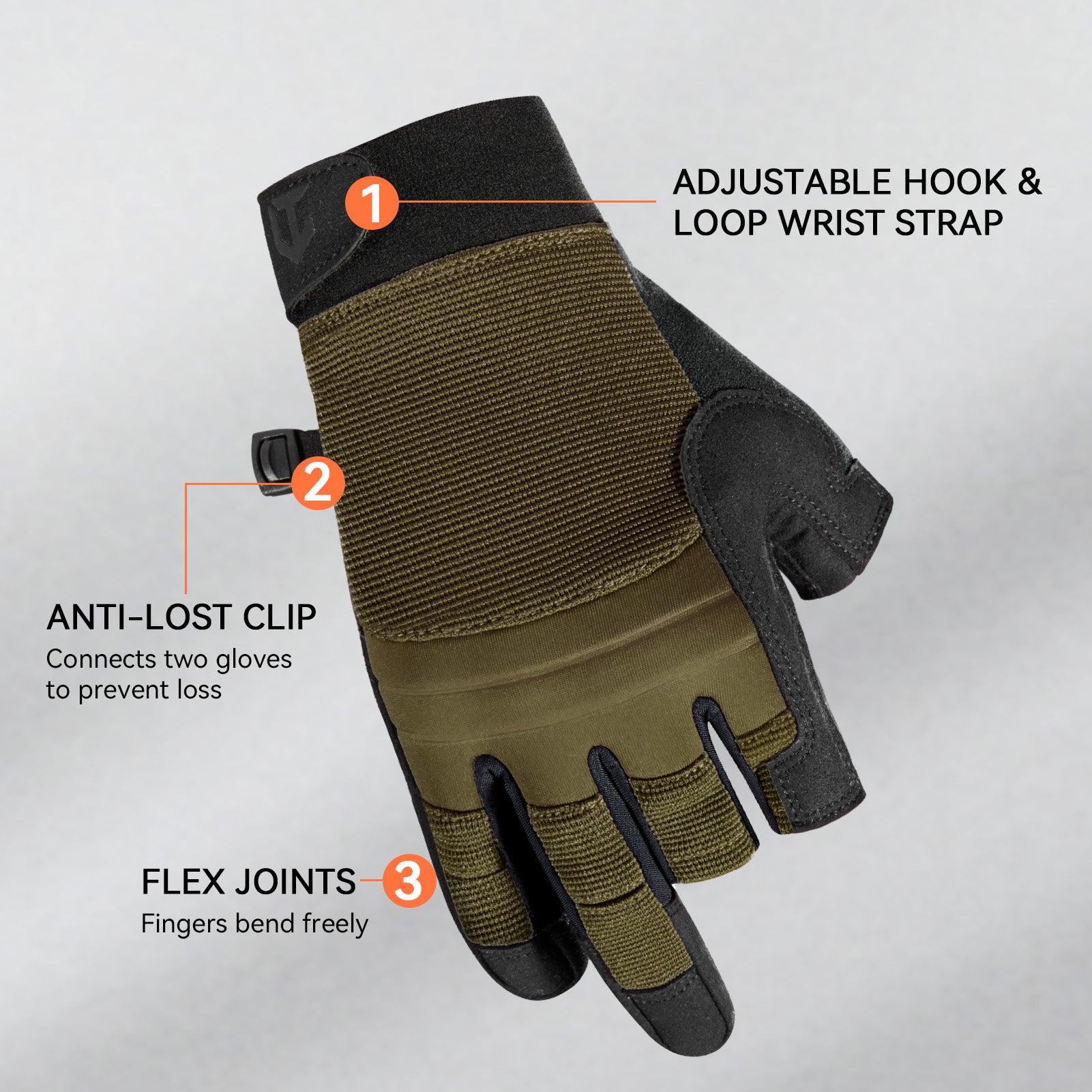 Utility Tactical Half Finger Gloves