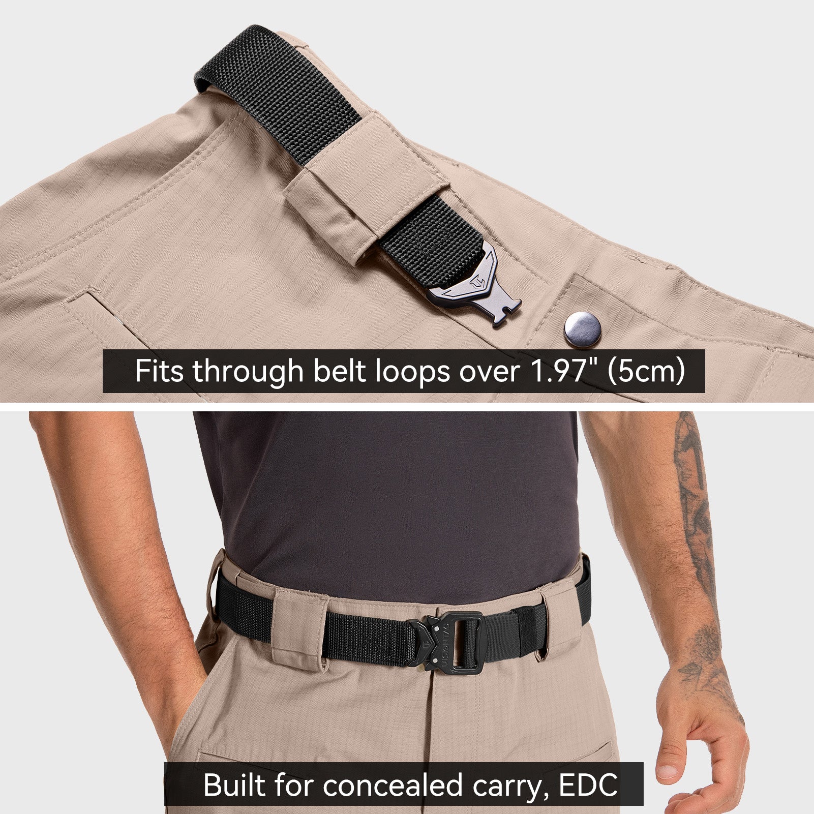 Quick Release Tactical Belt 1.5" Nylon Web Belt