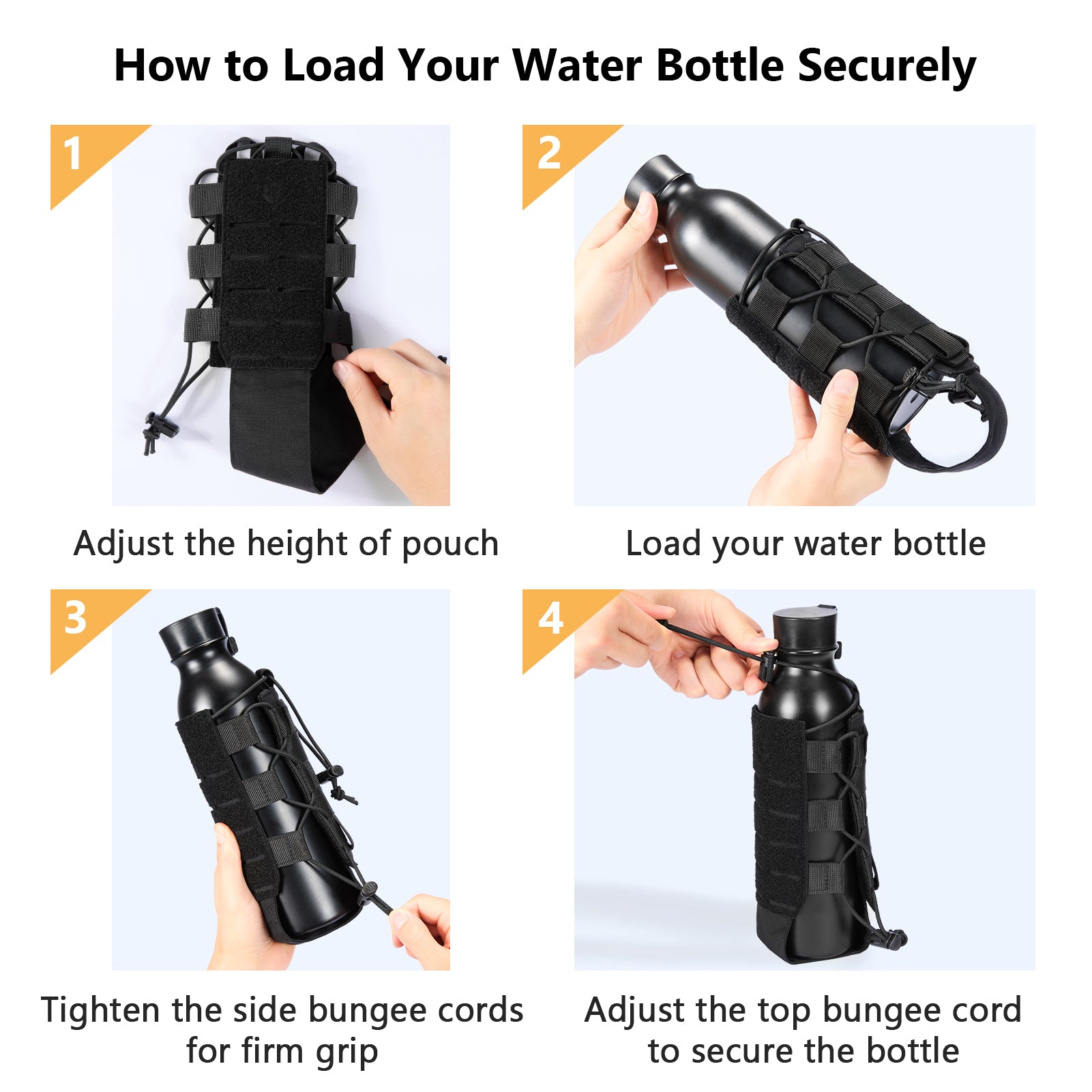 Tactical MOLLE Pouch Water Bottle