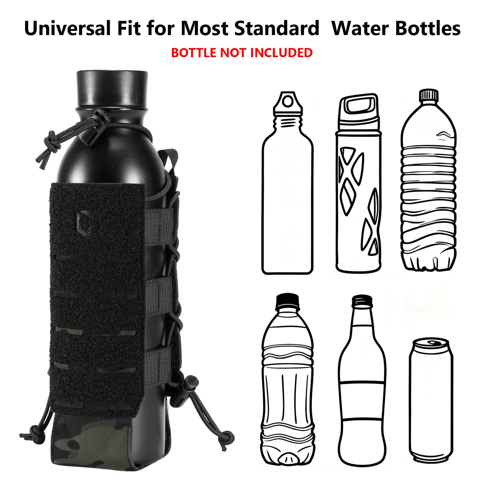 Tactical MOLLE Pouch Water Bottle
