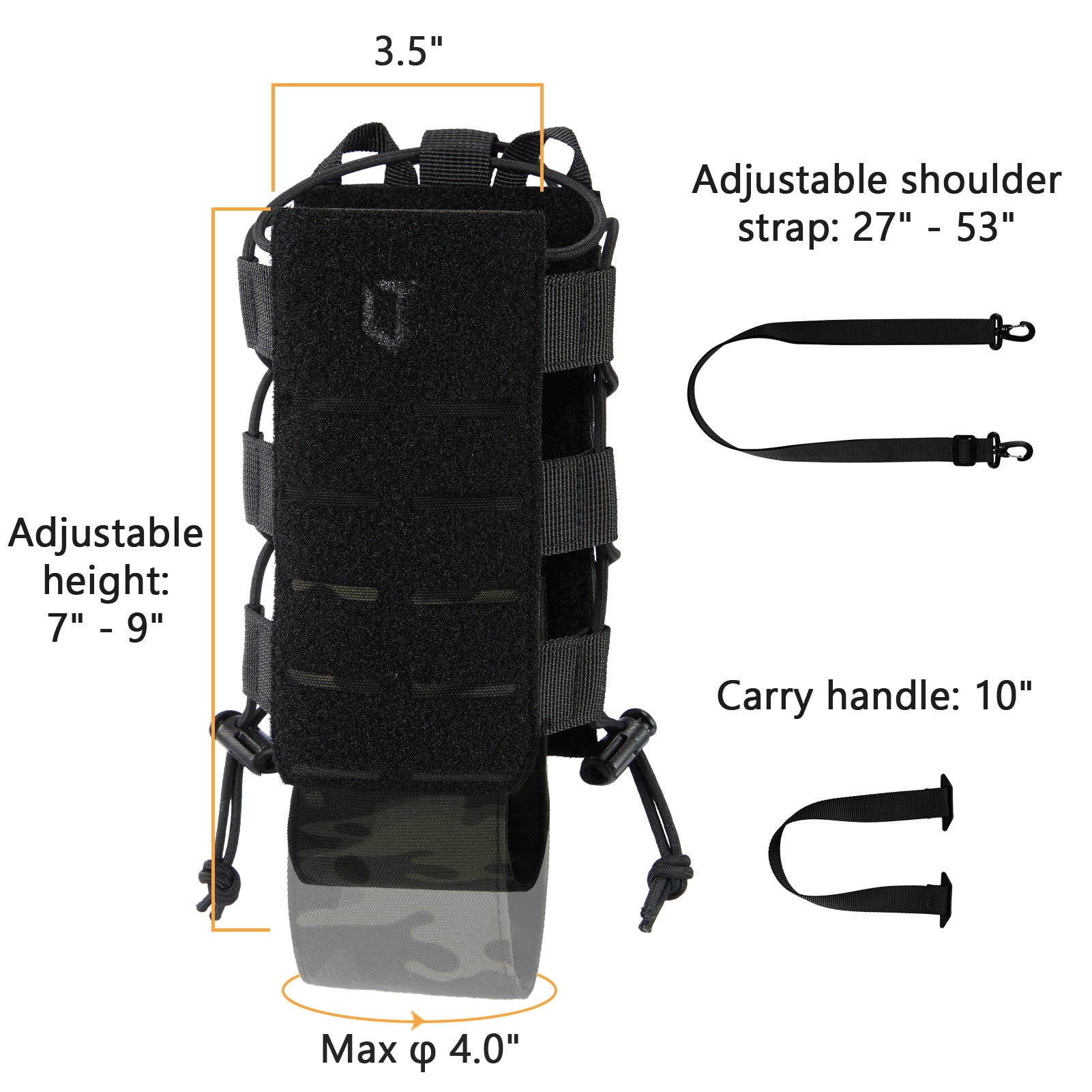 Tactical MOLLE Pouch Water Bottle