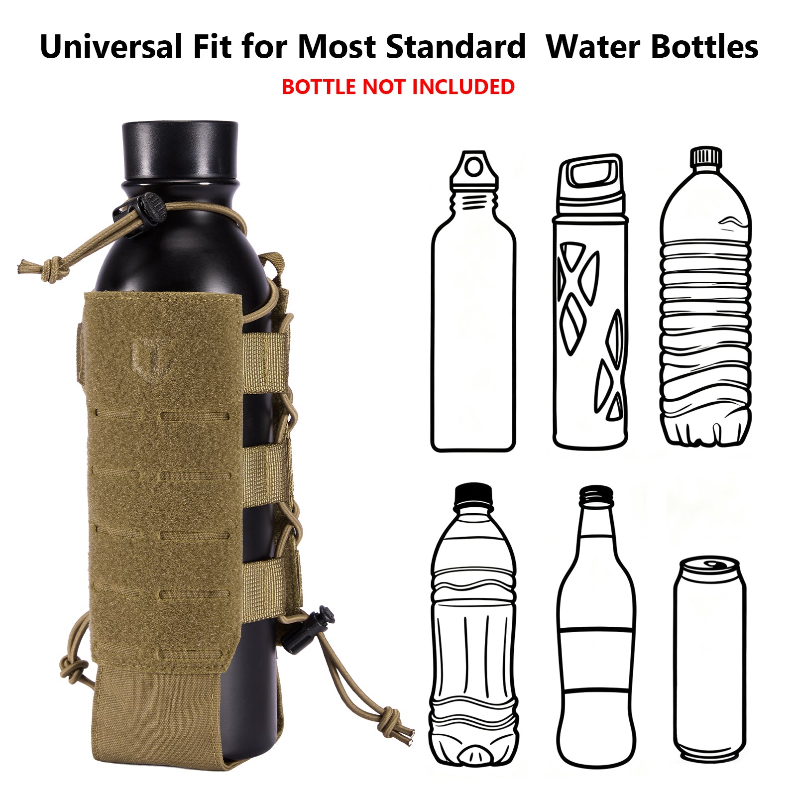 Tactical MOLLE Pouch Water Bottle