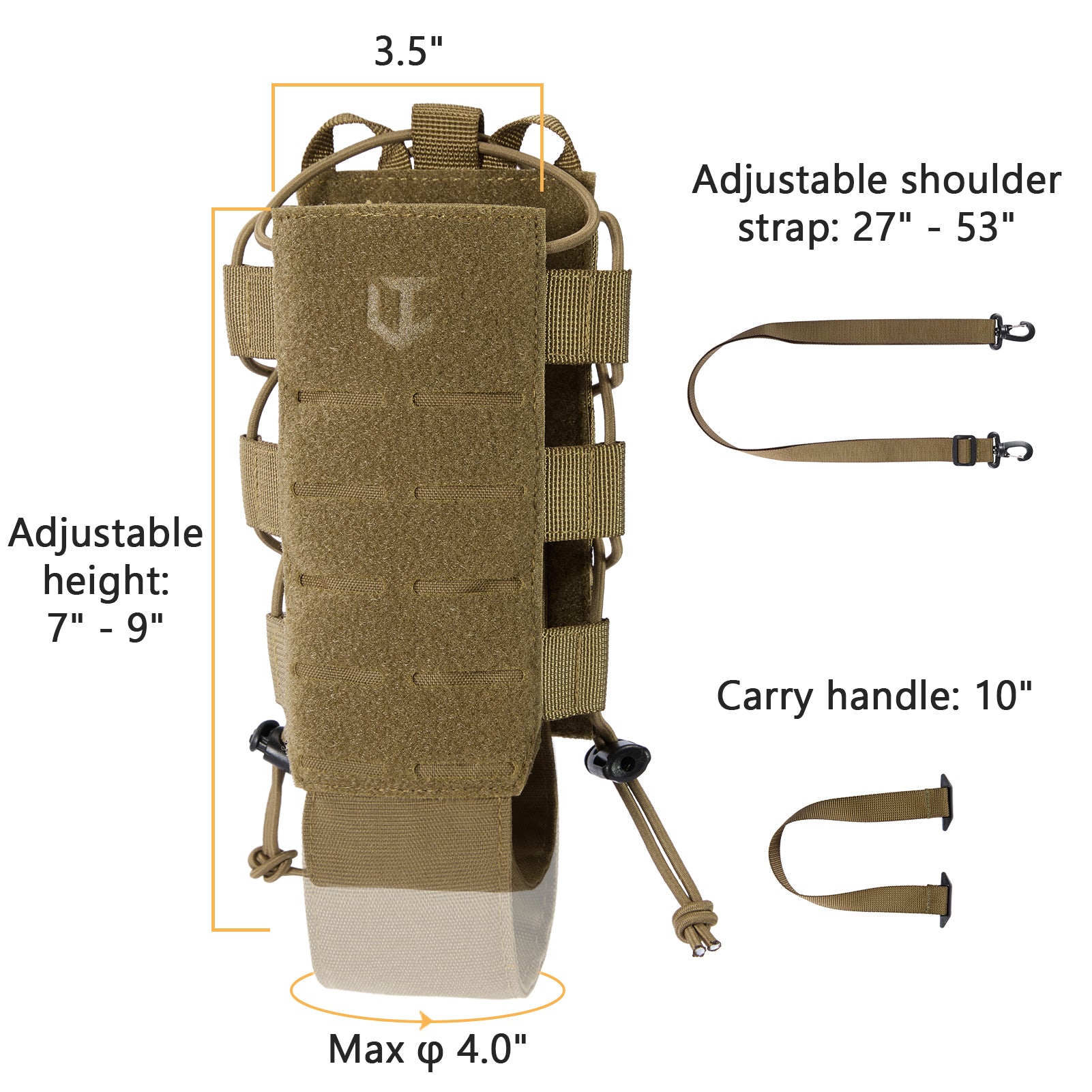 Tactical MOLLE Pouch Water Bottle